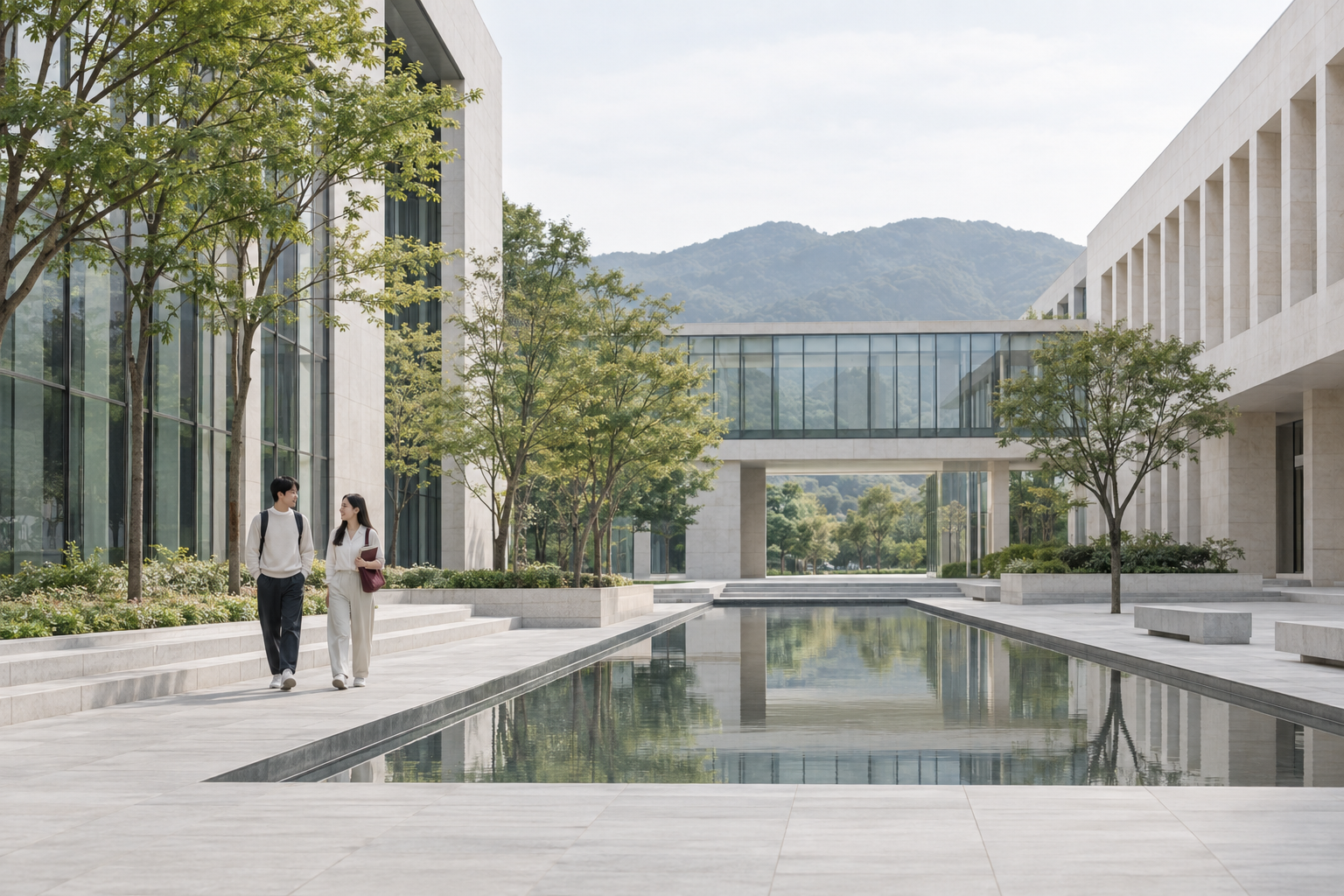 中国现代校园的示意图片